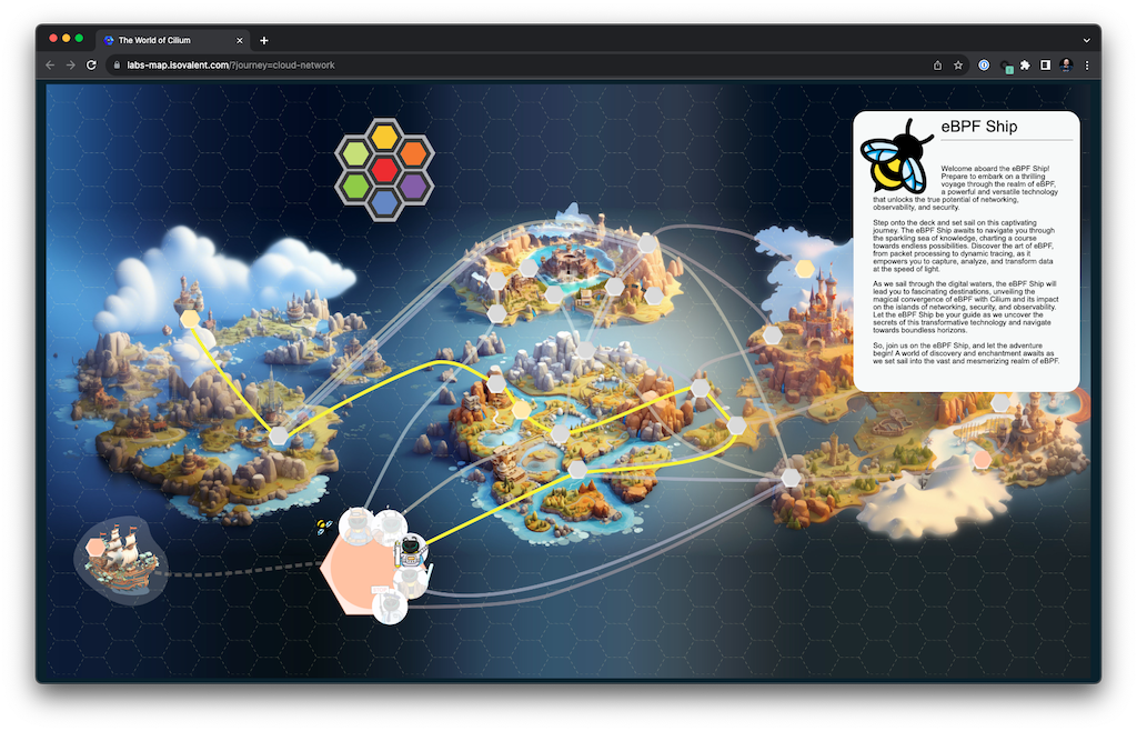 Isovalent cloud network map for eBPF